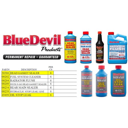 Coolant Leak Sealer  Pour N Go Head Gasket Sealer - BlueDevil Products