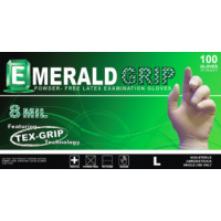 Emerald Grip Powder-Free Latex Gloves-Large